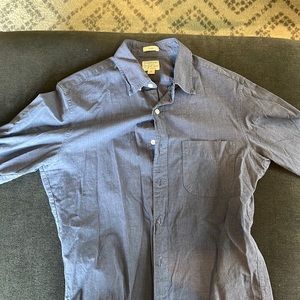 J Crew Navy Blue long sleeve button down shirt, size small slim
